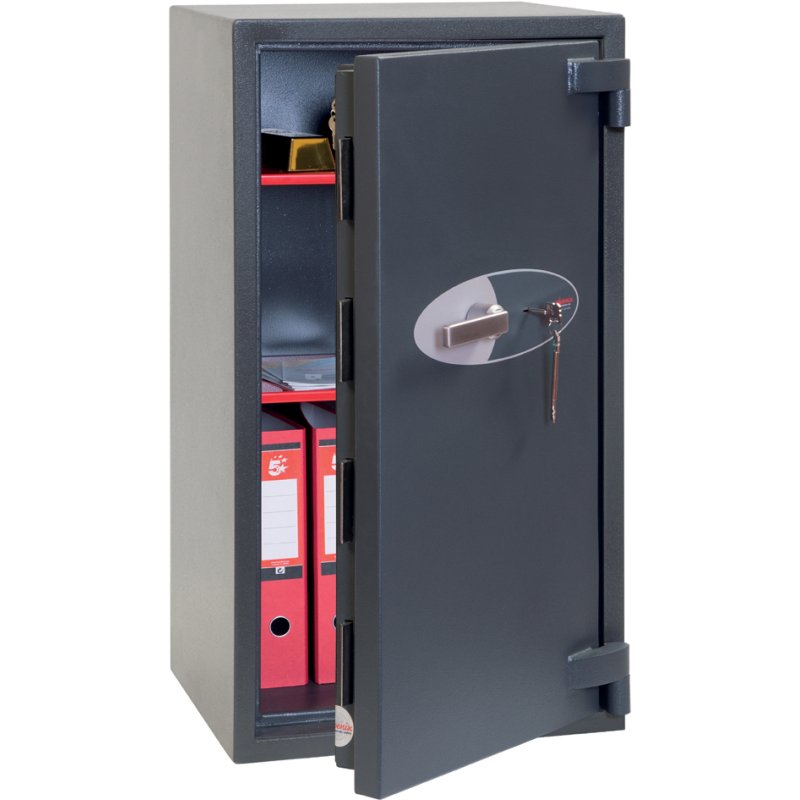 phoenix coffre-fort HS2051K, degré de résistance 2, 56 litres, gris graphite